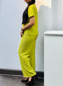 Women Trendy Round Neck Summur Crop Co-ord Set TZ4514 - TUZZUT Qatar Online Shopping