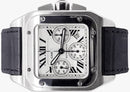 Santos Chronograph Stainless Steel Automatic Leather Watch Men CR202 - TUZZUT Qatar Online Shopping