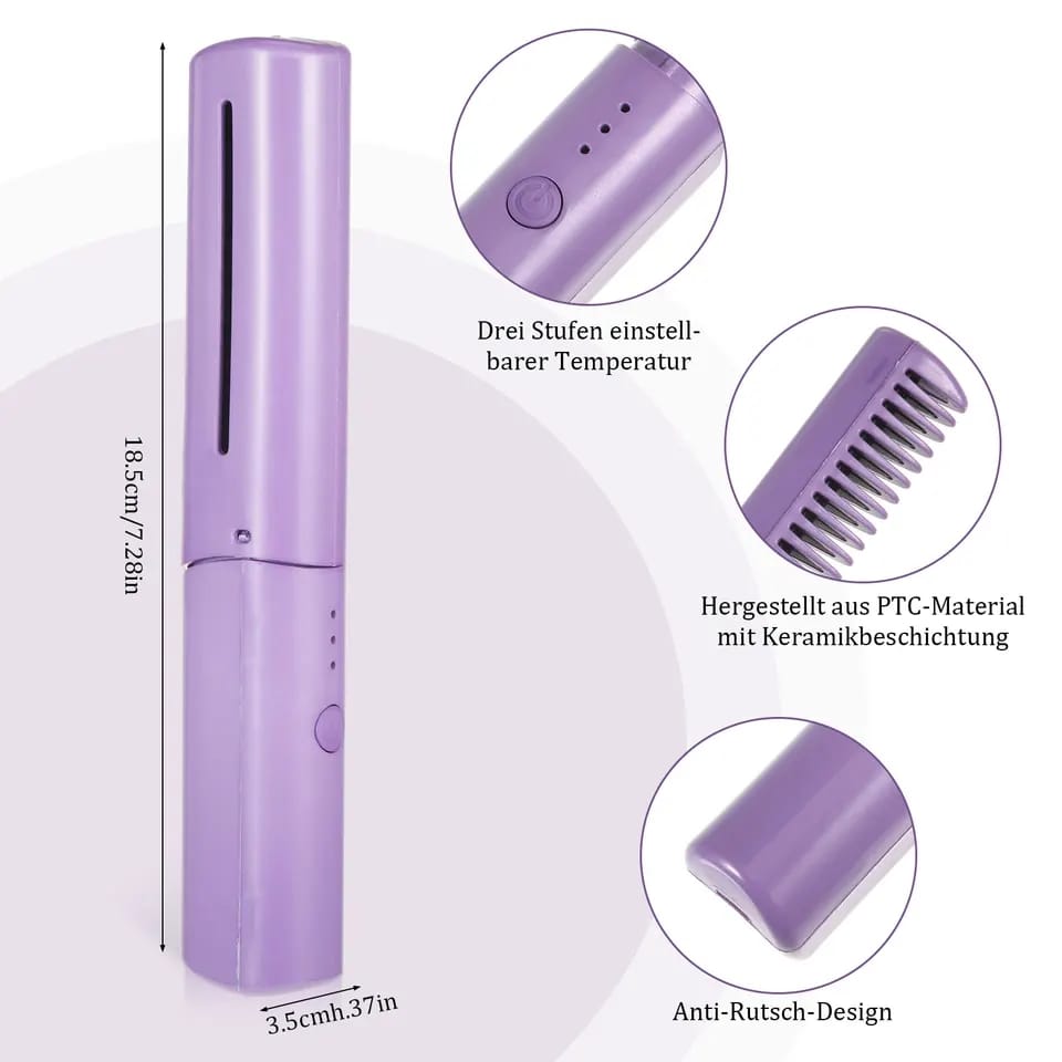 Hot Comb For Women Against Scalp Shell Wide Temperature Range Easy Operation Beard Hair Hot Comb For Women Against Scalp Shell Wide Temperature Range Easy Operation Beard Hair