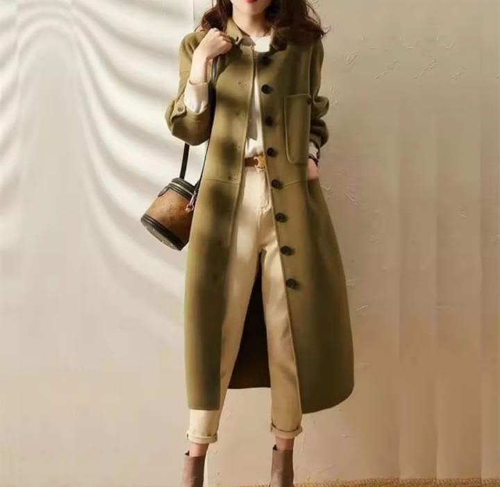 Winter New Women's Long Woolen Coat 62044 L