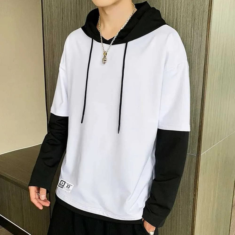 Men's Hoodies Sweatshirts Hip hop hoodie mens patch work hoodie
