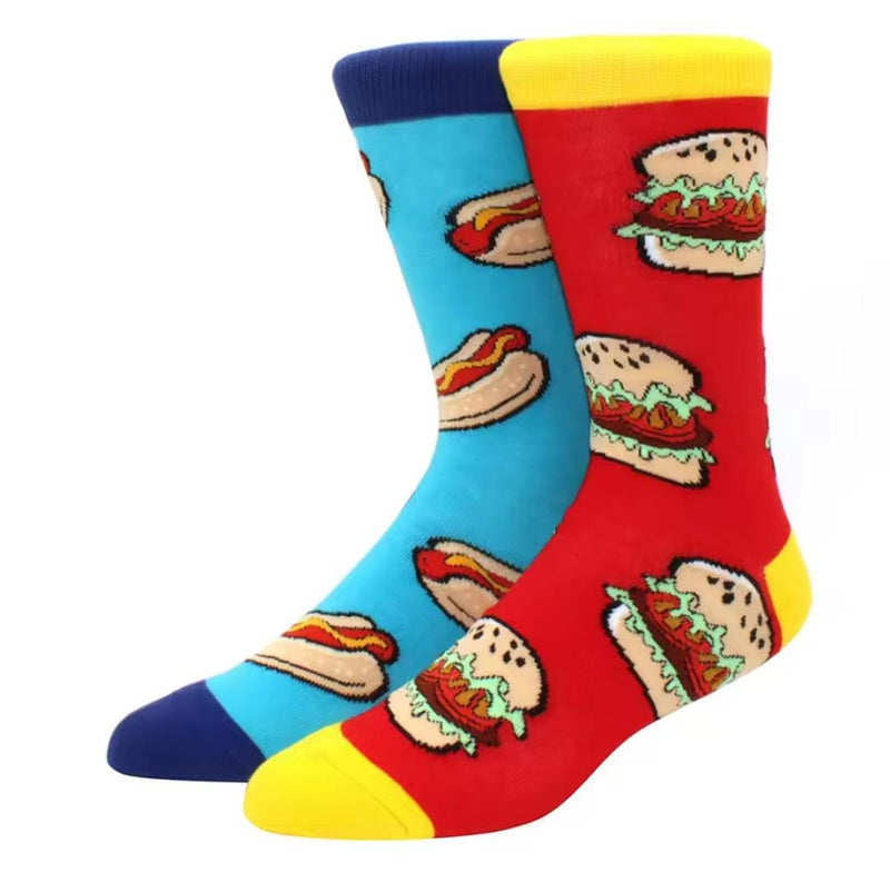 Kid's Casual Pingyongchang Hamburger Hot Dog Design Socks    S5120530 - TUZZUT Qatar Online Shopping