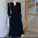 Women's Long Sleeve Tea Dresses 387978 - TUZZUT Qatar Online Shopping