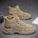 Martin Boots Men's Mid-Top Casual Trend Fashion Outdoor Boots Heightened Workwear Men's Boots   S3145728 - TUZZUT Qatar Online Shopping