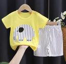 Kids Clothes Cartoon Little Bear TShirt Shorts 2 Piece/Set   1671742 - TUZZUT Qatar Online Shopping