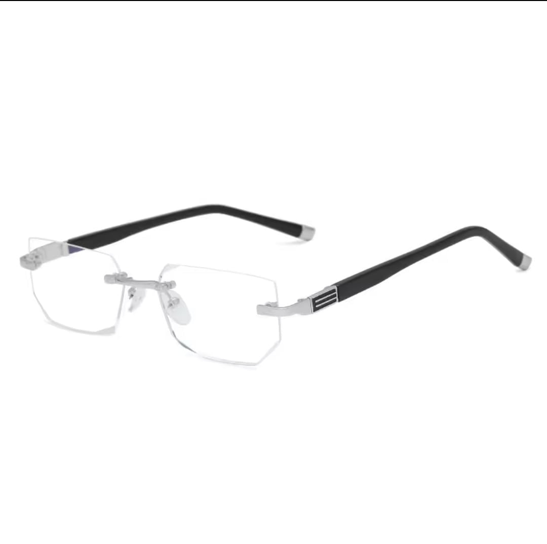 Frameless Reading Glasses Unisex Diamond Cut S1980 Frameless Reading Glasses Unisex Diamond Cut S1980