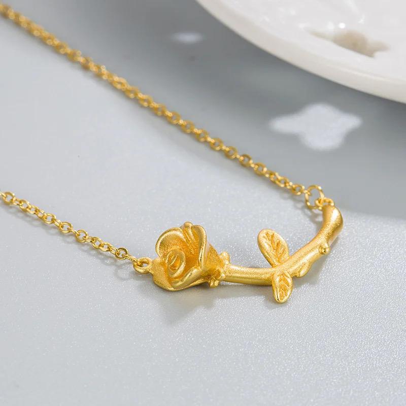 Light Luxury Temperament Rose Necklace for Women Model-20 Light Luxury Temperament Rose Necklace for Women Model-20