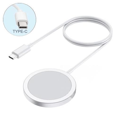 Wireless phone charger MagSafe Charger 15W/A2140 Type-C White S3673601 - Tuzzut.com Qatar Online Shopping