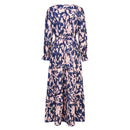 Casual Long Sleeve V Neck Maxi Dress MD6565 - TUZZUT Qatar Online Shopping