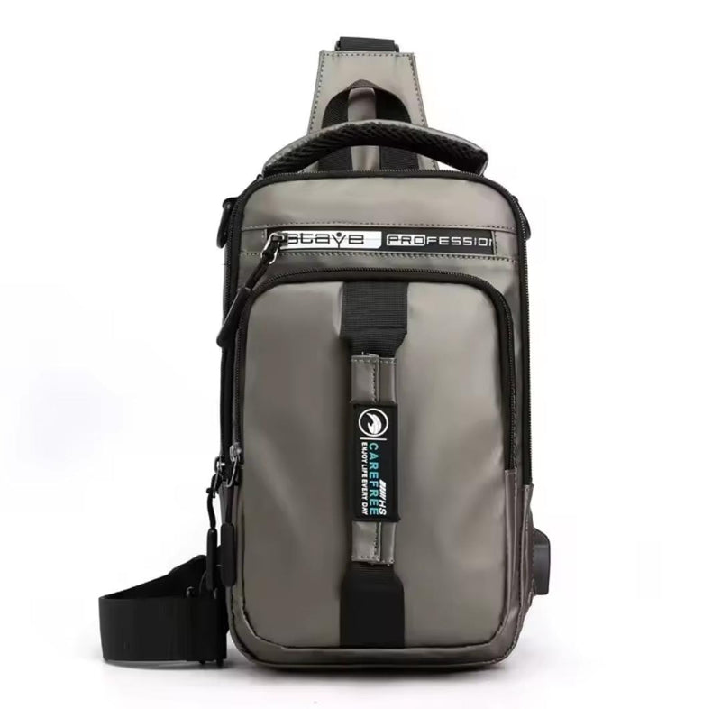 Men's Multifunctional Shoulder Backpack with USB Charging     162728 - TUZZUT Qatar Online Shopping