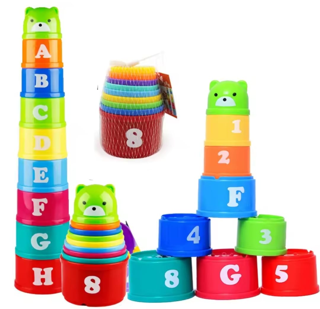 9 Pcs Fun Stacking Cups Baby Toy 1555443 9 Pcs Fun Stacking Cups Baby Toy 1555443