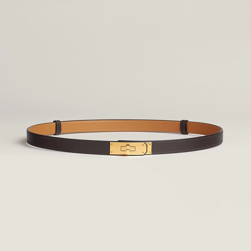 Leather belt in Epsom calfskin with Kelly buckle B0071 - TUZZUT Qatar Online Shopping