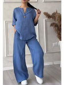 Women's Fashionable Two Piece Casual set    S031899 - TUZZUT Qatar Online Shopping