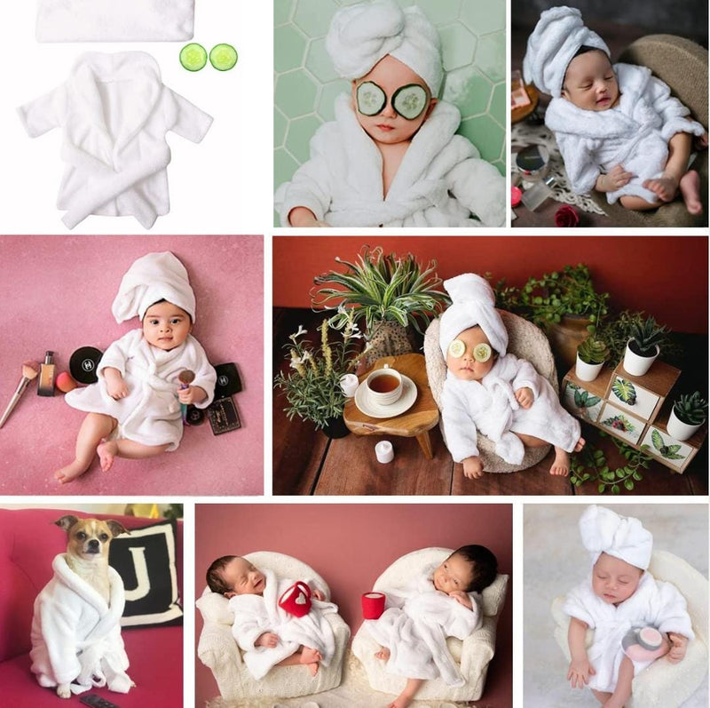 New Baby Bathrobes Bath Towel Solid Color Warm Suit   003121 - TUZZUT Qatar Online Shopping