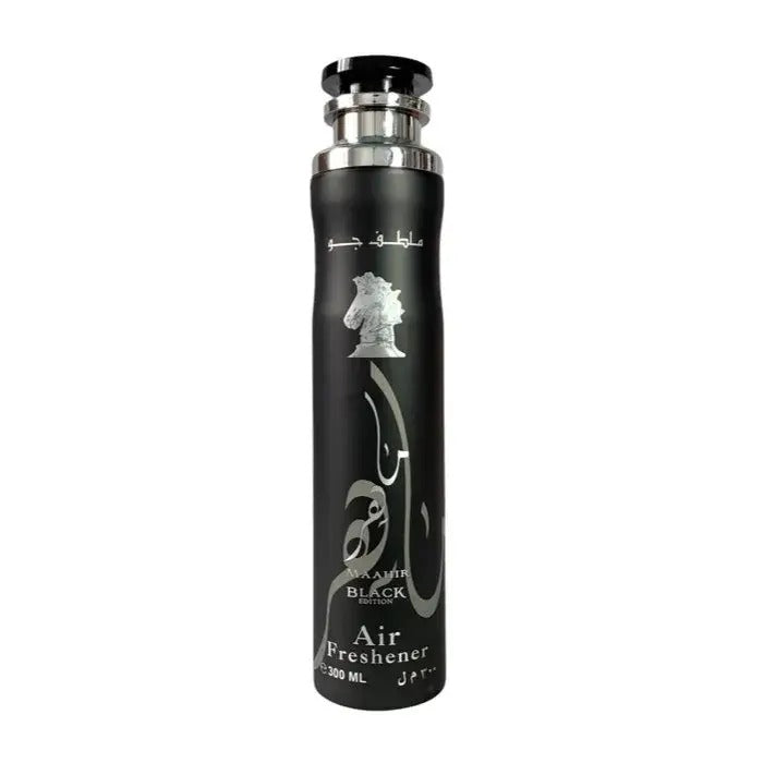 Maahir Black Edition Air Freshener 300ml by Lattafa Maahir Black Edition Air Freshener 300ml by Lattafa