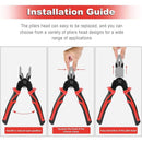 5 IN 1 Multifunctional Pliers Set Quick Change Pliers Head with Wire Pliers - TUZZUT Qatar Online Shopping