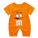 New Baby Boys Girls Short Sleeve One-piece Clothes Summer Rompers Cartoon M-bean Newborn Cotton Short Climbing Clothes X2024599 - Tuzzut.com Qatar Online Shopping