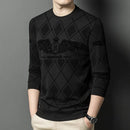 Men's Sweatshirt Trend Round Neck Long Sleeve T-Shirt  B-377344 - TUZZUT Qatar Online Shopping