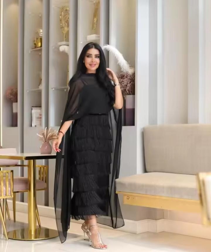 Women's Evening Dress High-Waisted Huge Skirt Fragmentary Splicing Sexy Elegant Arabic Fashion S4891999 Women's Evening Dress High-Waisted Huge Skirt Fragmentary Splicing Sexy Elegant Arabic Fashion S4891999
