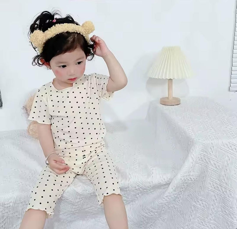 Girls Short Sleeved Summer Outfit Two-Piece Set   1694218 - TUZZUT Qatar Online Shopping