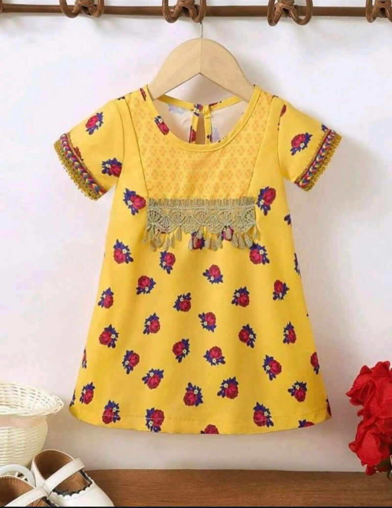 Kids Girl Sleeve Less Dress 1260162 - TUZZUT Qatar Online Shopping