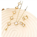 Necklace Bracelet Earrings Set S5131538 - TUZZUT Qatar Online Shopping