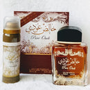 Khalis Pure Oudi Unisex Perfume EDP - 100ML (3.4oz) With Deodorant By Lattafa - TUZZUT Qatar Online Shopping