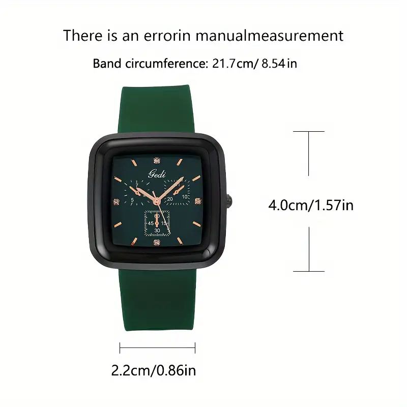 Women's Watch Casual Square Fasion Autumn Winter W45287 - TUZZUT Qatar Online Shopping