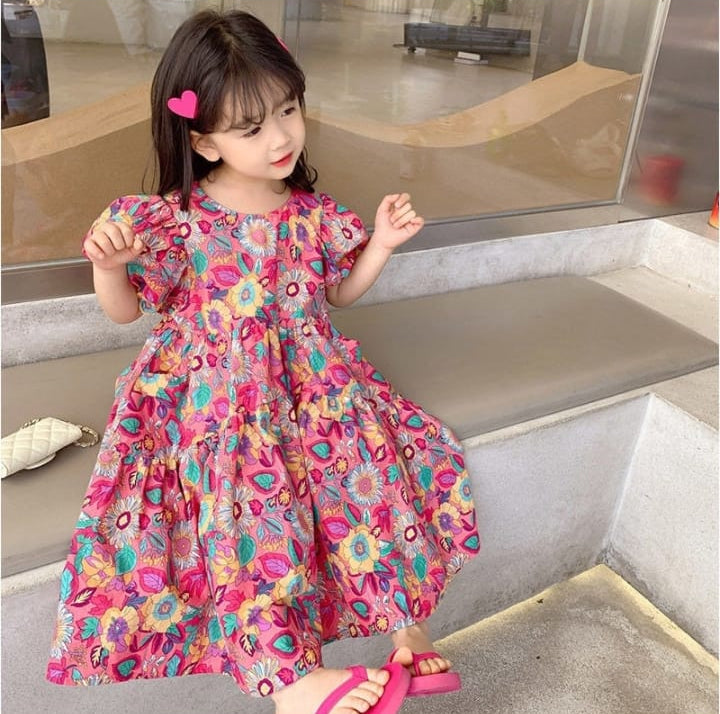 Girls Casual Floral Dress for Teens Party Princess 409999 Girls Casual Floral Dress for Teens Party Princess 409999