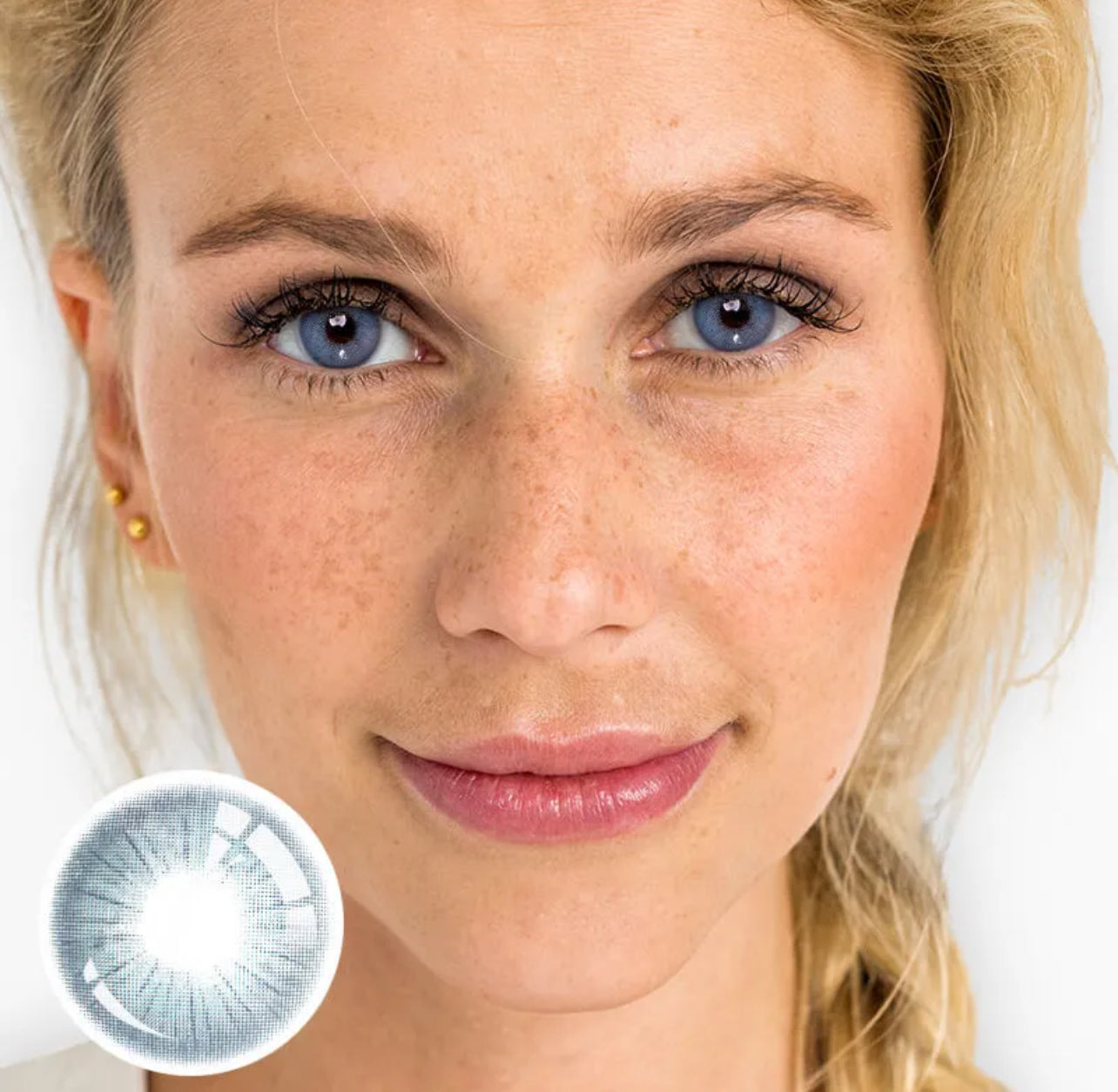 Unibling Rome Time Blue Contact Lenses for Eyes (1 Pair) Unibling Rome Time Blue Contact Lenses for Eyes (1 Pair)