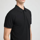 Men’s Solid Polo T-Shirt Black 8029 - TUZZUT Qatar Online Shopping