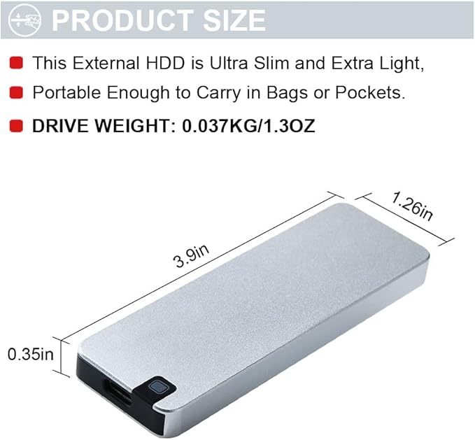 Portable External Hard Drive - TUZZUT Qatar Online Shopping