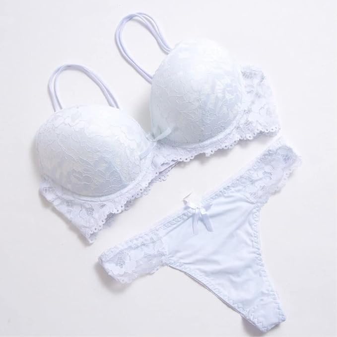 loral Embroidery Lace Women Underwear Set Bra And Panties  181441 - TUZZUT Qatar Online Shopping