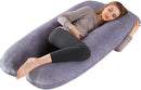 U Shaped Pregnancy Full Body Pillow with Velvet Cover 70x130cm - TUZZUT Qatar Online Shopping