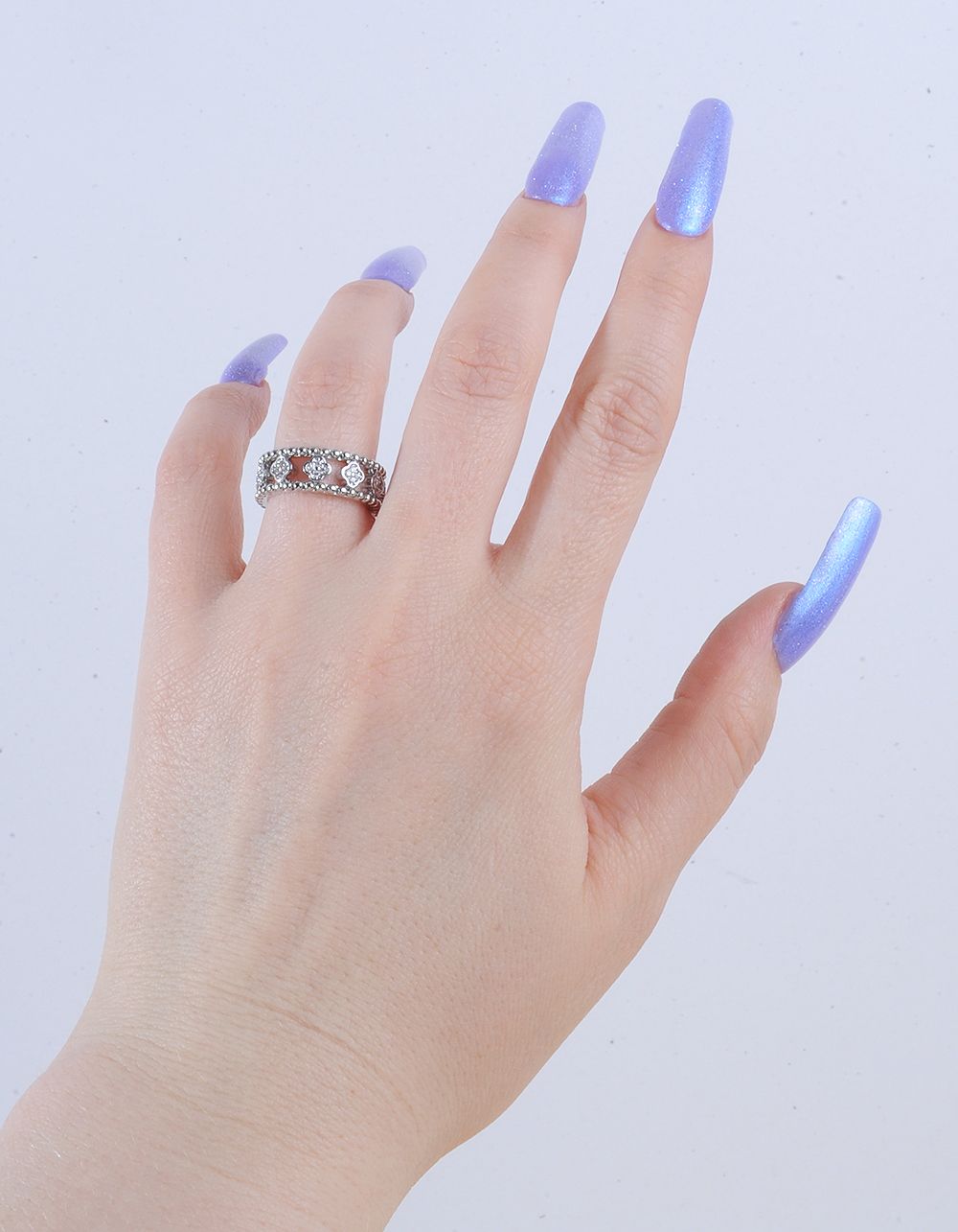 Clover Band Ring Cuff FR600 Clover Band Ring Cuff FR600