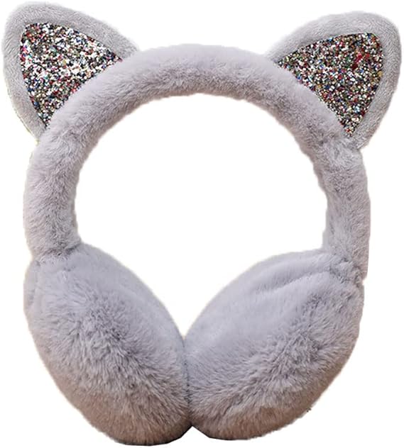 Glitter Cat Ears Earmuffs Plush Earmuffs Winter S5082855 Glitter Cat Ears Earmuffs Plush Earmuffs Winter S5082855