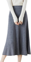 Women's Wool Woolen Half Length Swing Skirt - TUZZUT Qatar Online Shopping