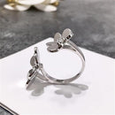 Flower Open Ring For Women Wedding Party Travel Ring Jewelry Copper Classic Ring Jewelry - S83332 - TUZZUT Qatar Online Shopping