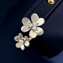 Flower Open Ring For Women Wedding Party Travel Ring Jewelry Copper Classic Ring Jewelry - S83332 - TUZZUT Qatar Online Shopping