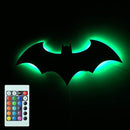 Remote Control Batman 3D RGB Multicolor USB LED Shadow Wall Lamp - TUZZUT Qatar Online Shopping