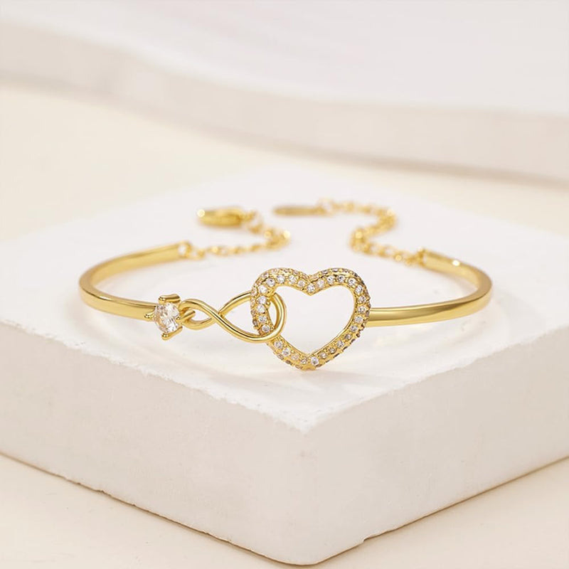 Infinity Heart Bracelet For Women
