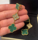 Leaf flower design women's earrings S5087098 - TUZZUT Qatar Online Shopping