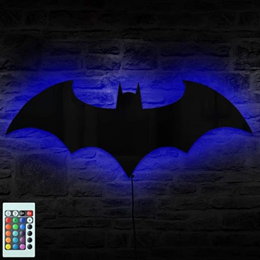 Remote Control Batman 3D RGB Multicolor USB LED Shadow Wall Lamp - TUZZUT Qatar Online Shopping