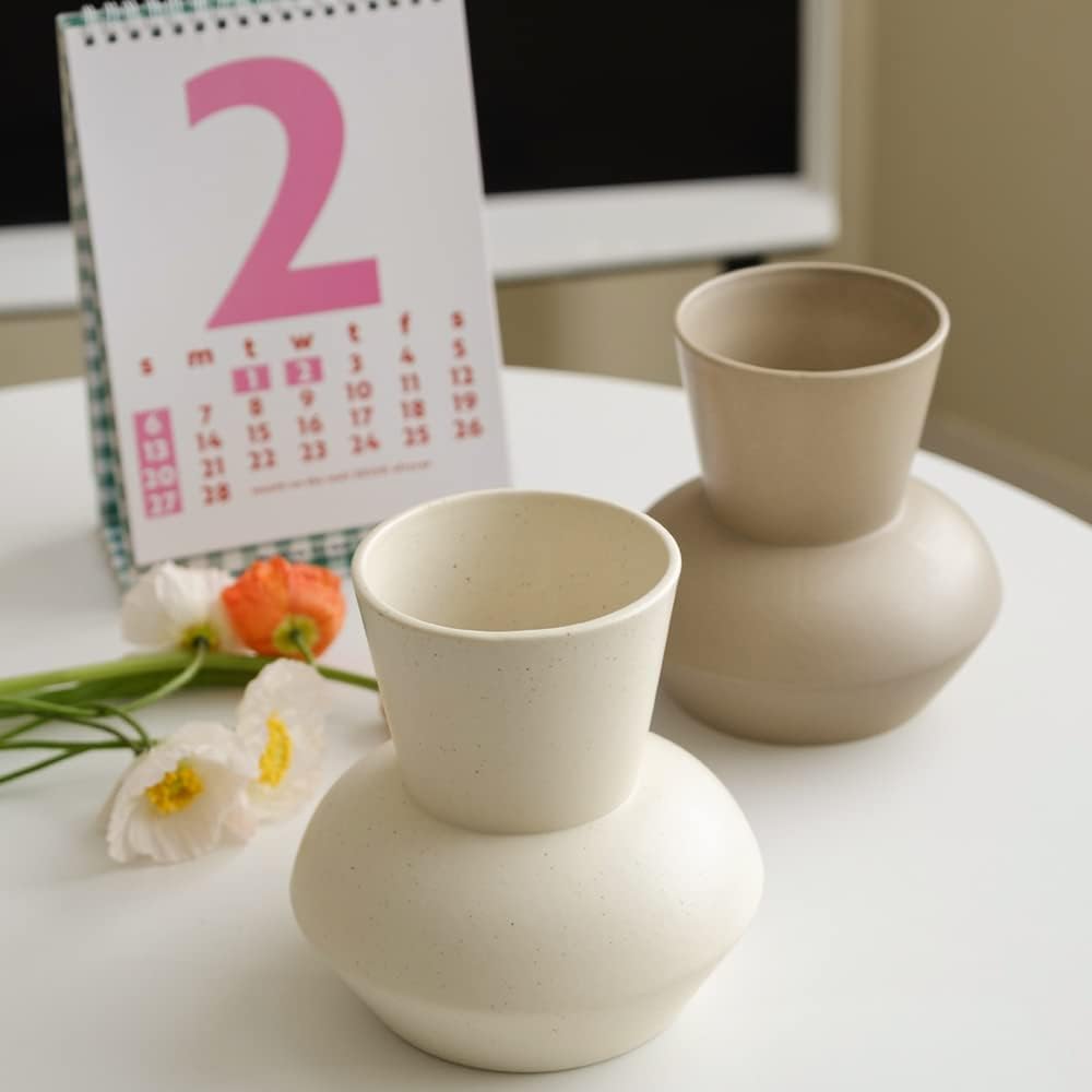 Wide Mouth Ceramic Flower Vase A2314 Wide Mouth Ceramic Flower Vase A2314