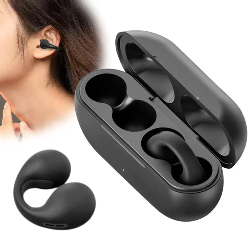 Bone Conduction Headphones with Ear Clip Wireless Earbuds, Bone Conduction Wireless Earbuds E01