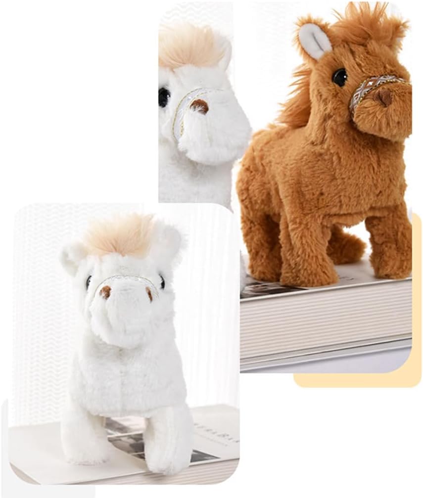 Realistic Robot Pony Plush Toy | Lifelike Robotic Horse for Kids Childrens Day Realistic Robot Pony Walks Horse Plush Realistic Robot Pony Plush Toy | Lifelike Robotic Horse for Kids Childrens Day Realistic Robot Pony Walks Horse Plush