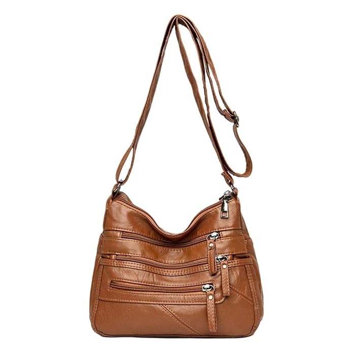 Leather Lightweight Crossbody Bag YS443 Leather Lightweight Crossbody Bag YS443