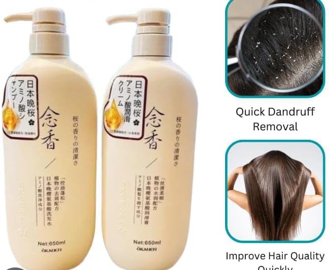 OKANEN Hair Growth Sakura Japanese Shampoo - 650ml OKANEN Hair Growth Sakura Japanese Shampoo - 650ml