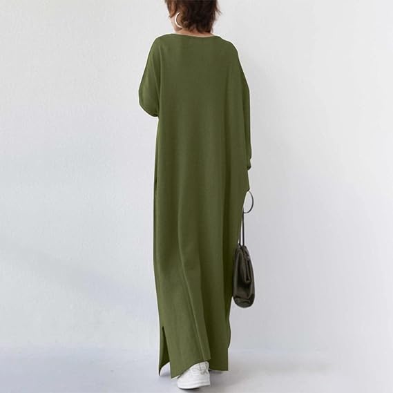 Womens Long Sleeve Dresses Loose Fit Plus Size Dresses 221012 Womens Long Sleeve Dresses Loose Fit Plus Size Dresses 221012