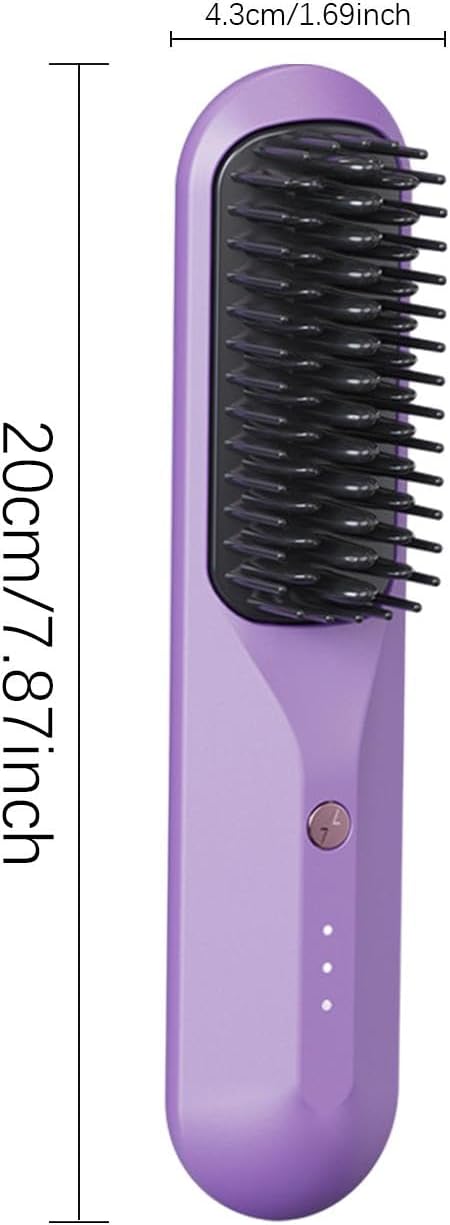 Portable Hair Straightening Comb with USB Charging